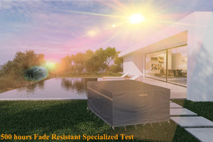 Garden Balsam Heavy Duty Waterproof Patio Furniture Covers,Fade Resistant Outdoor Table and Chair Covers Rectangular 90 Wx 60