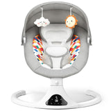 Baby Swing for Infants, Bluetooth Infant Swing with Remote Control, Portable Baby Swings with 5 Speeds, 5 Point Harness Belt, Mo