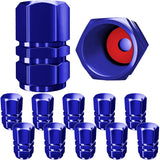 SAMIKIVA Tire Valve Caps, Premium Metal Rubber Seal Tire Valve Stem Caps, Dust Proof Covers Universal fit for Cars, SUVs, Bike a