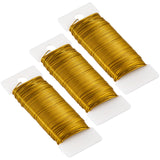 114 Yards 22 Gauge Metal Floral Flexible Paddle Wire for Christmas Wreath Tree, Floral Flower Arrangements(Golden)