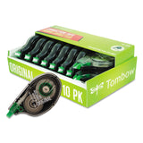 Tombow 68720 Correction Tape,Single Line,Value Pk,1/6Inch x394Inch ,10/PK,WE