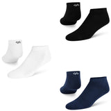 Dynamocks Cotton Ankle Socks For Men (Running, Gym & Sports, Odour Free, Pack Of 3) (Size Uk 712) (TerryCottonBlack+White+Nav