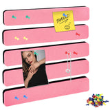 Bulletin Board Cork Board Cork Boards for Walls Cork Board for Office Pin Board Bulletin Boards for Walls (Pink)