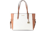 Michael Michael Kors Gilly Large Jet Set Travel Drawstring Tote Vanilla MK Signature