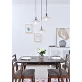 Living District Indoor Modern Home Decorative Bright Ceiling Waltz 3 Light Chrome Pendant