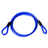 DocksLocks Weatherproof Straight Security Cable (5ft to 25ft Lengths) with Reinforced Looped Ends, Anti-Theft Protection for Kay
