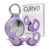CURVD Everyday Earplugs + Case Clip Bundle, The Perfect earplug for Sleep, Travel, Noise Sensitivity/canceling + Case Clip Packa
