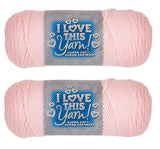 Hobby Lobby I Love This Yarn - 4 Medium 100% Acrylic Yarn for Crocheting & Knitting Blankets, Hats & Accessories, Set of 2, 102 