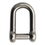 Extreme Max 3006.8393 BoatTector Stainless Steel D Shackle with NoSnag Pin 1/4