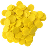 Playfully Ever After Yellow Craft Felt Circles (5 Inch 18pc)