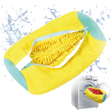 MomoTalo Shoe Washing Bag, Polyester Microfiber, Yellow, 1pcs, Square, Zipper Closure, Suitable For Most Types Of Shoes