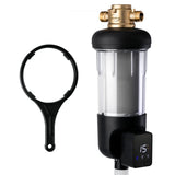 iSpring WSP100ARJ, NSF Certified, SpinDown Sediment Water Filter, Upgraded Jumbo Size, Large Capacity, Reusable with TouchScre