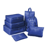Fowwelt 7 Set Packing Cubes Luggage Packing Organizers For Travel Accessories (Navy Blue)