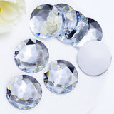 Briskbloom 40MM Large Flatback Rhinestones, 8PCS Crystal Clear Round Acrylic Big Flatback Gems for Craft Cosplay Costume Jewelry