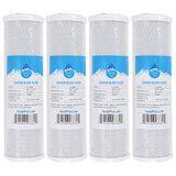 Culligan 4-Pack Replacement Activated Carbon Block Filter - Universal 10 Inch Compatible with HF-360 Whole House Sediment Filter