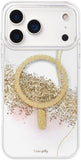 SCORPIFY for iPhone 17 Pro Max Case [Compatible with MagSafe] with Gleam Rose Halo, Cute Clear Magnetic Phone Cover Bumper for W