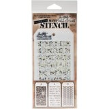 Stampers Anonymous MTS017 Tim Holtz Mini Layered Stencil 3/PkgSet #17