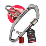 GPCA Multi-Tool Carabiner for Camping, Dog Leash, Key Holder, Bottle Opener & Pocket Clip - Versatile Outdoor Gear for Everyday 
