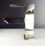 Fresca Bath Fft1030Bn Versa Single Hole Mount Bathroom Vanity Faucet, Brushed Nickel