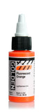High Flow Acrylics by GOLDEN, Fluorescent Orange, 1 fl. oz. Bottle, Professional Acrylic Paint, Transparent
