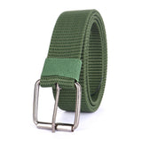 Zacharias MenS Nylon Fabric Belt Mn01 (Green_Free Size) (Pack Of 1)