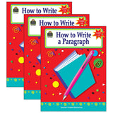Teacher Created Resources How to Write a Paragraph Activity Book, Grade 6-8, Pack of 3