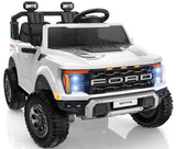 First Ride On 24V Kids Ride On Truck, Licensed Ford F-150 Raptor 2 Seater Electric Car w/Remote Control, Toddler Ride On Car Toy