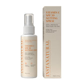 InstaNatural Skin Care Vitamin C SPF 30 Broad Spectrum Sunscreen Make Up Setting Spray, Brightens & Hydrates, UVA, UVB Sun Prote