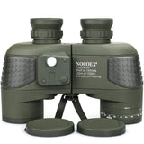 NOCOEX 10x50 Marine Binoculars for Adults, Military Binoculars Waterproof with Rangefinder Compass BAK4 Prism FMC Lens Fogproof 