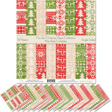 Pattern Paper Pack Fair Isle Christmas Scrapbook Card Stock SingleSided 12x12 Collection Includes 16 Sheets by Miss Kat