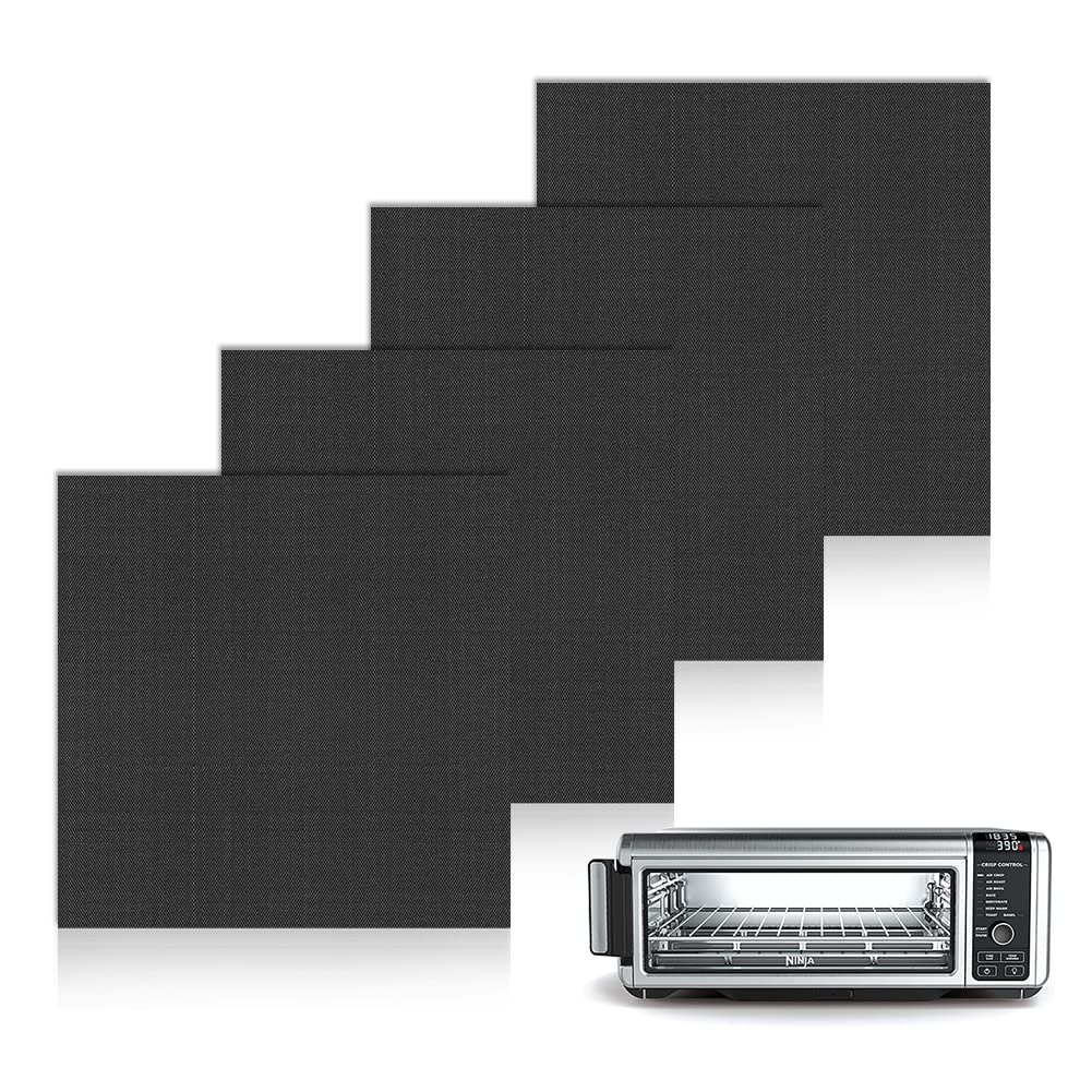 BRIKINTE 4 Pack Air Fryer Liners for Ninja Air Fryer, Non-stick Reusable Air Fryer Oven Liners Air Fryer Accessories for Ninja T