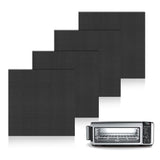 BRIKINTE 4 Pack Air Fryer Liners for Ninja Air Fryer, Non-stick Reusable Air Fryer Oven Liners Air Fryer Accessories for Ninja T