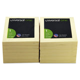 Universal FanFolded SelfStick Yellow PopUp Note Pads