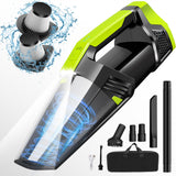 Cordless Car Vacuum Lightweight High Power Handheld Vacuum Cleaner with LED Light, Hand Vacuum for Car Home Office and Pet Hair,