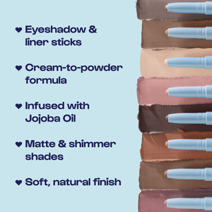 ALLEYOOP 11th Hour Cream Eye Shadow Sticks - Taupe Dollar (Matte) - Award-winning Eyeshadow Stick - Smudge-Proof and Crease Proo