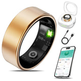 Smart Health Ring for Women Men Fitness Tracker with Heart Rate, Blood Oxygen, Blood Pressure, Sleep Monitoring, Step Counting, 