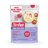 SlimFast High Protein Smoothie Mix Plus Fruit Powder, High Protein Meal Replacement Powder, Fiber, Vitamin C, 21 Servings, 1.29 