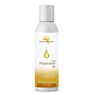 1 Bottle 4 oz Polysorbate 20 FOOD GRADE KOSHER