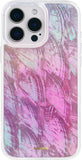 SCORPIFY for iPhone 16 Pro Case [Compatible with MagSafe] with Genuine Pink Mother of Pearl Design and Seashell Pattern, Cute Cl