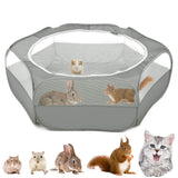 VavoPaw Small Animals Playpen, Waterproof Breathable Indoor Pet Cage Tent with Zipper Cover, Portable Outdoor Exercise Yard Fenc