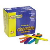 Creativity Street Jumbo Craft Sticks Bright Assortment