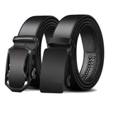 Zoro Vegan Leather Belts For Men, Pack Of 2, Rab51Rab58Bk72 Black