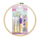 Punch Needle Embroidery Kit With Adjustable Handle, Threaders & Needle Set Diy Handheld Tool For Wool, Yarn & Fabric Art Beg