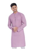 Divisive Men'S Thread Embroidered Cotton Only Slim Fit Kurta (Dkrt636_M_Lavender)