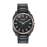 Sonata Poze 6 Graphite Groove Gents Quartz Black Round Dial Men'S Watch | Stainless Steel Strap Material | Watches For Men Analo