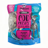 Hubert Pet Premium Cod Skin Crisps - Single Ingredient Gourmet Dog Treats, 8 oz Resealable Trial Size Bag