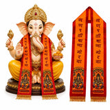 Seer Ganpati Bappa Printed Khesh Scarf Dupatta Patka Pack Of 10