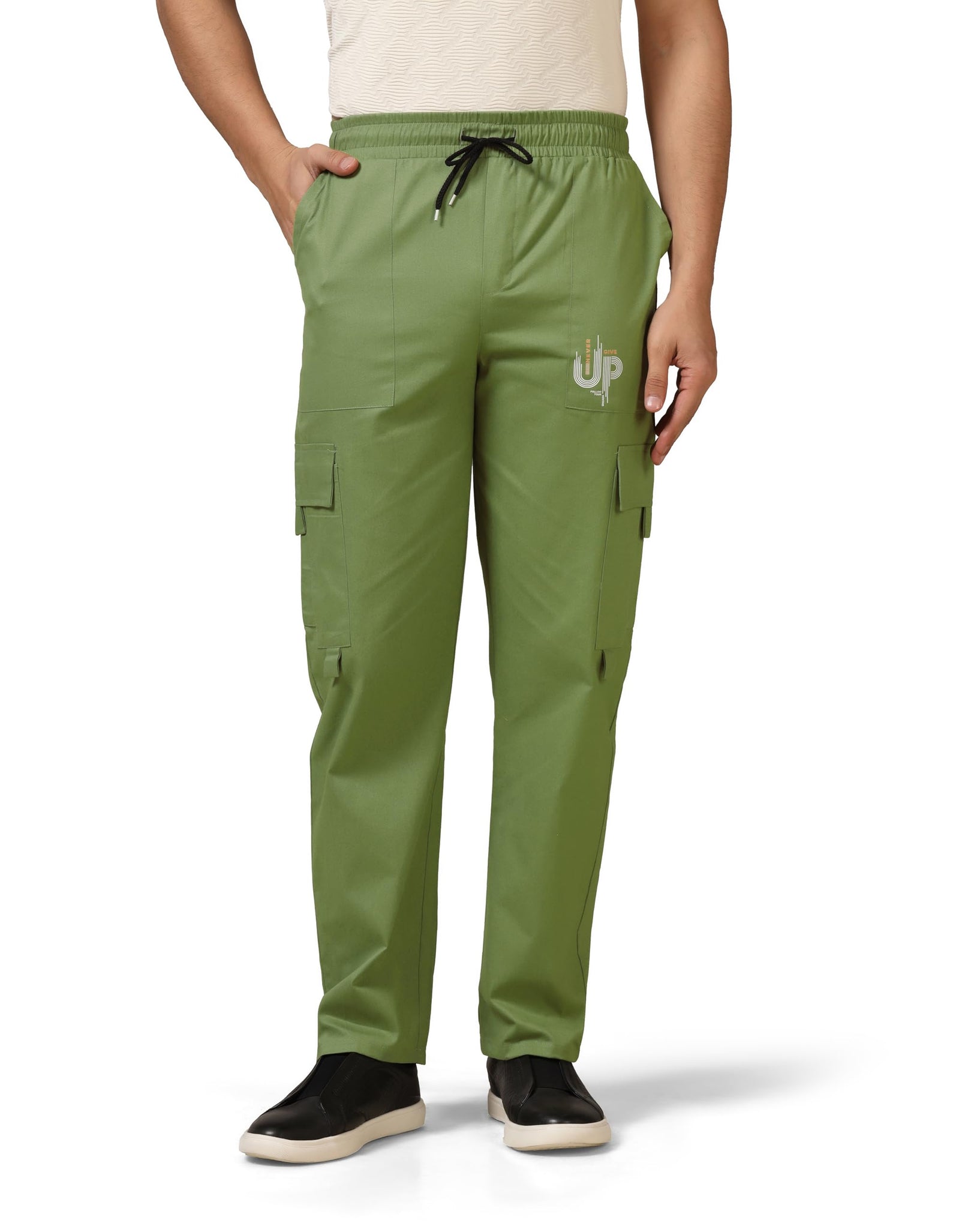 Toplot Cotton Multi-Pocket Cargo Pant For Men (Men-Up-Cargo-5178-Green-40),Green,40,B0D2NYBCZ5