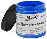 Sax True Flow Water Soluble Block Printing Ink, 1 Pint Jar, Primary Blue