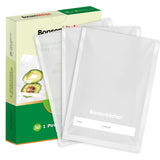 Bonsenkitchen Precut Vacuum Sealer Bags, 50 Pint 6 x 9 Food Sealer Bags, Food Grade, BPA Free, Heavy Duty, Customized Size Vacuu